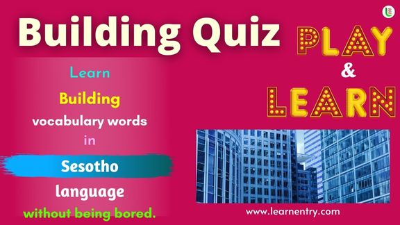 Building quiz in Sesotho