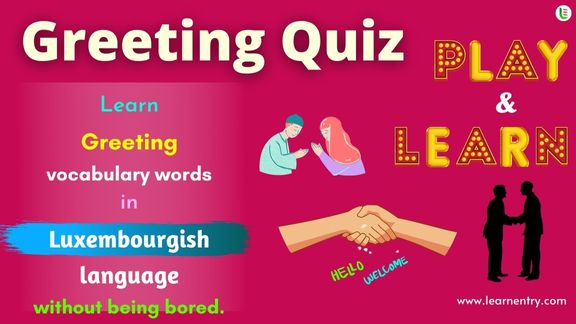 Greetings quiz in Luxembourgish