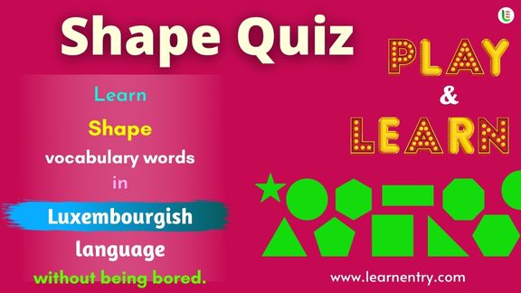 Shape quiz in Luxembourgish