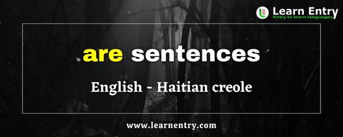 Are sentences in Haitian creole
