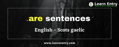 Are sentences in Scots gaelic