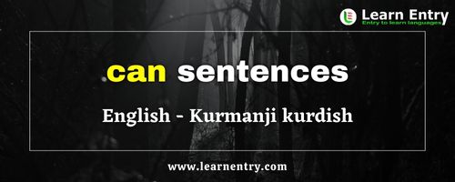 Can sentences in Kurmanji kurdish