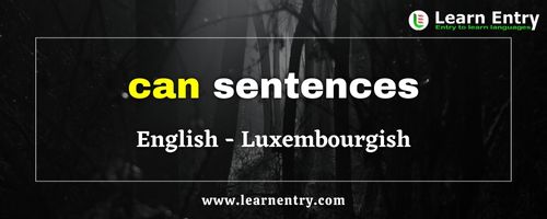 Can sentences in Luxembourgish