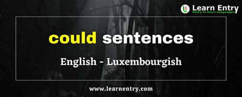 Could sentences in Luxembourgish