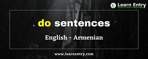 Do sentences in Armenian