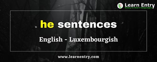 He sentences in Luxembourgish