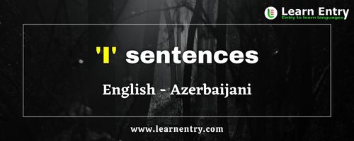 I sentences in Azerbaijani
