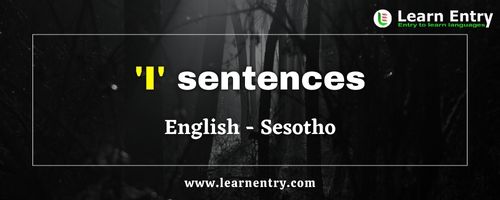 I sentences in Sesotho