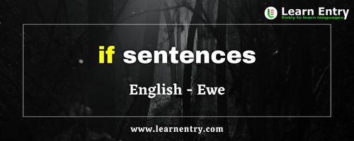 If sentences in Ewe