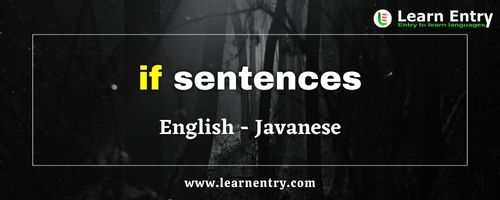 If sentences in Javanese