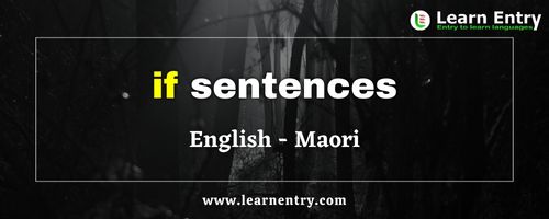 If sentences in Maori
