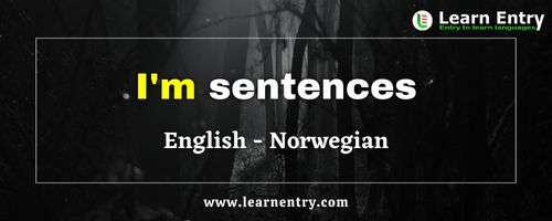 I'm sentences in Norwegian