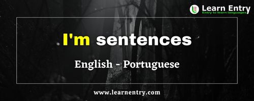 I'm sentences in Portuguese
