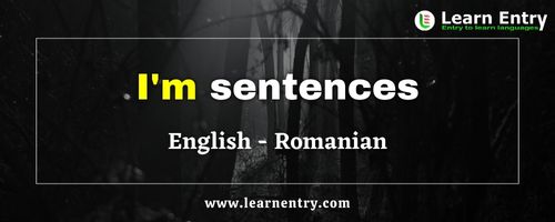 I'm sentences in Romanian