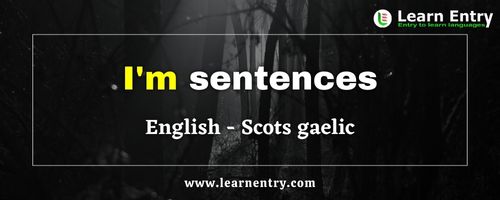 I'm sentences in Scots gaelic