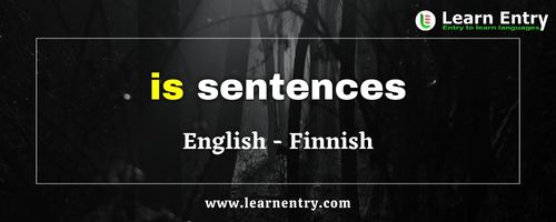 Is Sentences in Finnish and English | Learn Entry