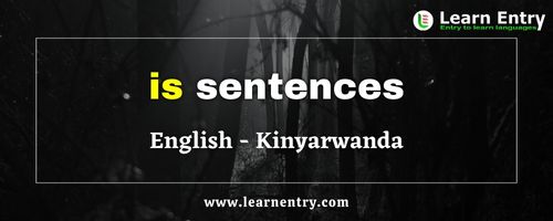 Is Sentences in Kinyarwanda and English | Learn Entry