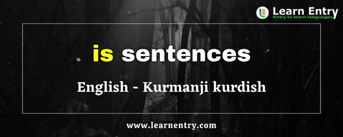 Is sentences in Kurmanji kurdish