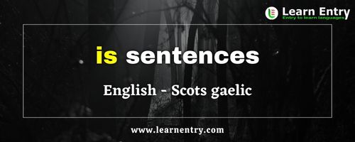 Is Sentences in Scots Gaelic and English | Learn Entry