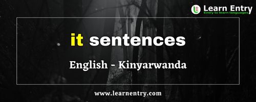 It sentences in Kinyarwanda