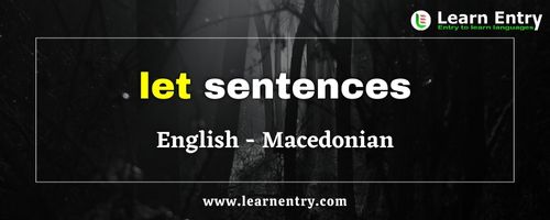 Let sentences in Macedonian