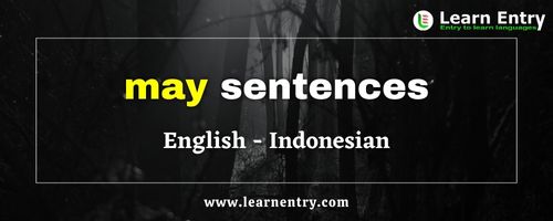 May sentences in Indonesian