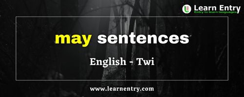 May sentences in Twi