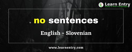 No sentences in Slovenian