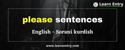 Please sentences in Sorani kurdish