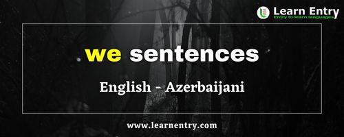 We sentences in Azerbaijani