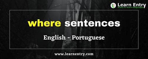 Where sentences in Portuguese