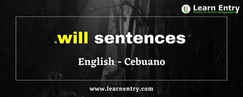 Will sentences in Cebuano