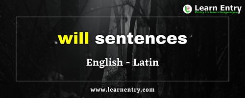 Will sentences in Latin