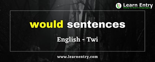 Would sentences in Twi