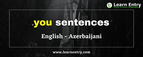 You sentences in Azerbaijani