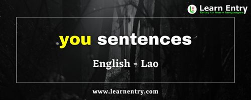 You sentences in Lao