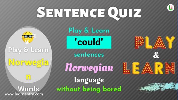 Could Sentence quiz in Norwegian