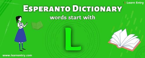 English to Esperanto translation – Words start with L