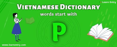 English to Vietnamese translation – Words start with P