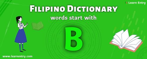 English to Filipino translation – Words start with B
