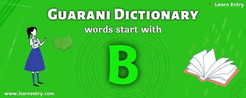 English to Guarani translation – Words start with B