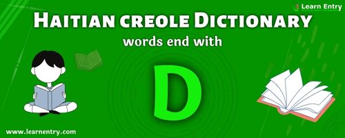 English to Haitian creole translation – Words end with D