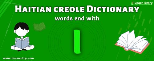 English to Haitian creole translation – Words end with I