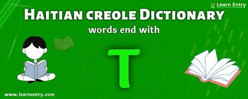 English to Haitian creole translation – Words end with T