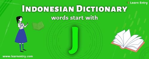 English to Indonesian translation – Words start with J