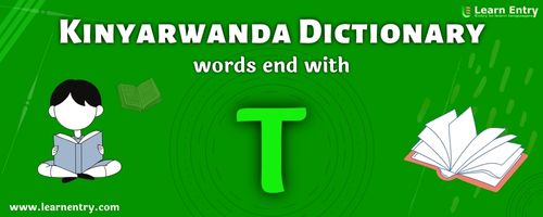 English to Kinyarwanda translation – Words end with T