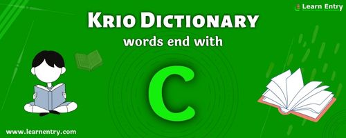 English to Krio translation – Words end with C