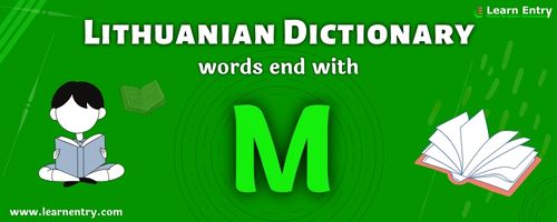 English to Lithuanian translation – Words end with M
