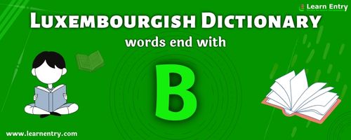English to Luxembourgish translation – Words end with B