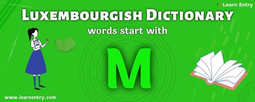 English to Luxembourgish translation – Words start with M